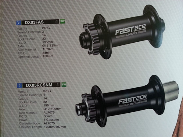 Fastace Cnc Alüminyum Fat Bike Bearing Hub Ön 135/150-15, arka 170/190/197x12 kar bisikleti / fatbike için 0