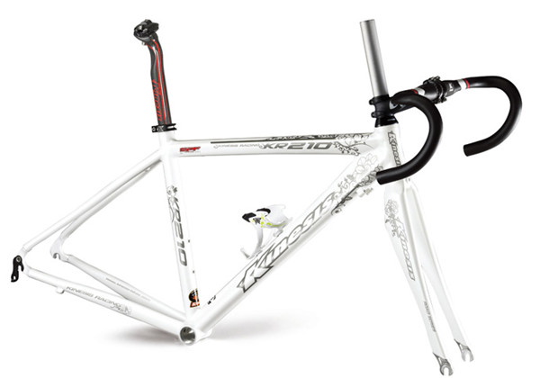 Süper hafif Alüminyum Bisiklet Çerçevesi Lady Aero Road Bike Çerçeve + Çatal seti KR210L Kadınlar 1.4kg 2
