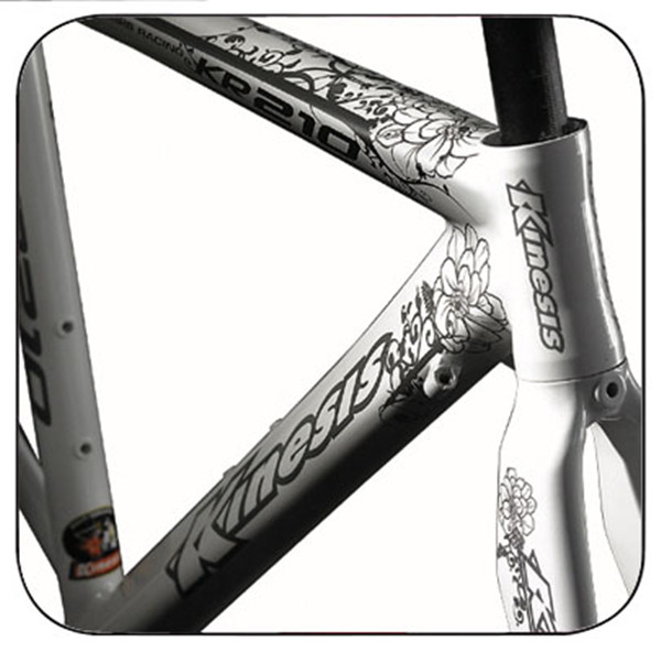 Süper hafif Alüminyum Bisiklet Çerçevesi Lady Aero Road Bike Çerçeve + Çatal seti KR210L Kadınlar 1.4kg 3