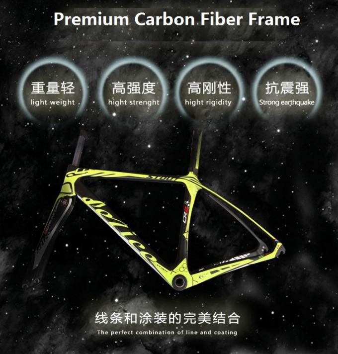 700C Karbon Fiber Road Aero Frame+Fork+Seatpost STOUT CR-2 900 Gram BB farklı Tipi ile uyumlu 3