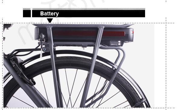 Bafang Orta Sürüş Motor Sistemi ile Ec Sertifikalı Elektrikli Şehir Bisikleti 3