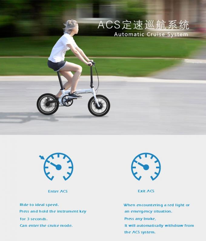 CE 16" Elektrikli Katlanabilir Bisiklet / Bisiklet 200-250w fırçasız lityum pil ile çalıştırılır 6
