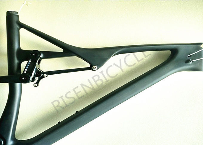 27.5er Boost XC Tam Süspansiyon Karbon Bisiklet Çerçevesi 110mm Yolculuk 148x12 Çıkış Dağı Mtb 2